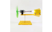 Educational Micro Wind Generator with LED Teaching Wind Power Generator Model Hands-on DIY Kit Renewable for Students, Teachers, Tinkerers, Homeschooling