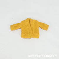 阿巳2.0娃衣针织衫外套纯色开衫ob11gcs12分bjd素体P9P10工厂自产