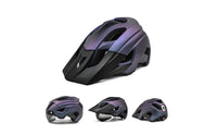 Aerodynamic Mountain Bike Helmet Matte Helmet with Visor Vented Streamlined for Adults, Cyclists, Commuters, Outdoor Riding, Commuting
