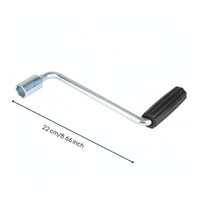 Chrome-Plated Stabilizer Jack Handle 19mm Crank Handle with Socket Ergonomic Rust-Resistant for Rv Repair