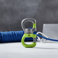 Swivel Connector with Dual Loops Universal Swivel Link Compact Anti-Tangle for Climbers, Climbing, Rigging