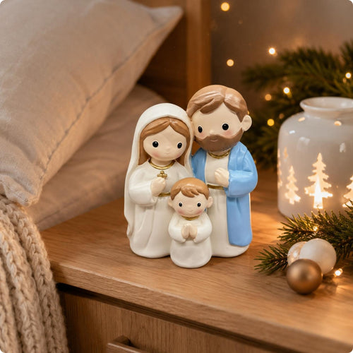 Holy Family Statue Gift Idea Holy Family Figurine Collectible for Easter