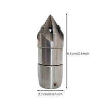 Rotating Drain Nozzle Compact piping Cleaning Nozzle Rust Resistant for Plumbers, Sewer Jetting