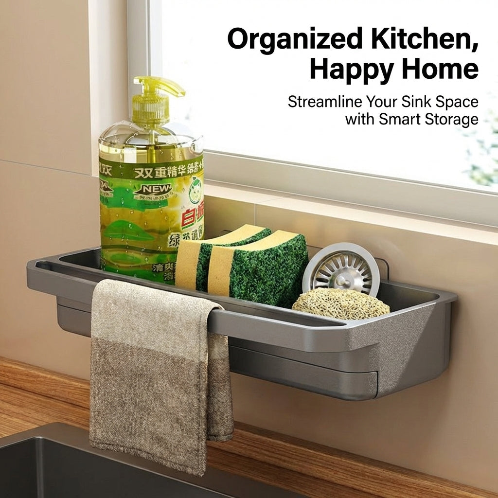 Cabinet and Pantry Wall Organizer for Kitchen Storage Needs, Drill-Free Modern Rack for Students, Lightweight Utensils Hanging