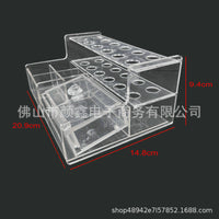 牙科树脂架亚克力收纳盒口腔护理工具树脂涂药棒整理盒