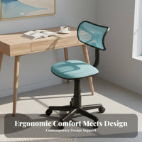 rotate Mesh Task Chair Padded Seat pad Office Furniture Wheeled Base