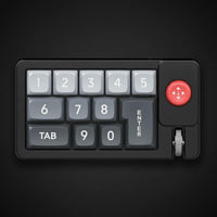 Keypad with Joystick Hot-Swappable Buttons RGB Gaming Keypad Detachable USB-C Cable Shortcut Pad for Gaming Enthusiasts