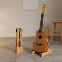 Easy to Keep Portable Wooden Guitar Stand Long-Lasting Folding Guitar Stand Stable Music Gear Universal Fit for Travel, Stage
