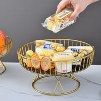 Nordic Stainless Steel Fruit Display Tray Simple Style