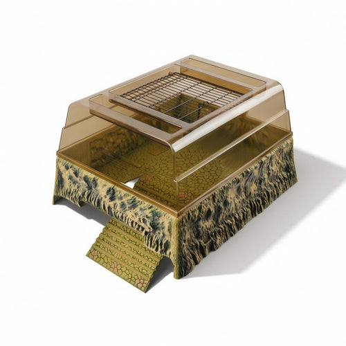 Turtle Basking Perch Textured Turtle Basking House Non-Slip Resting Terrace for Aquarium
