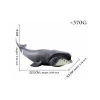 Realistic Bowhead Cetacean Model Educational Bowhead Cetacean Figurine