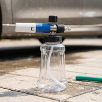Pressure Washer for Car Cleaning and Car Wash, Car Detailing Foam Lance with Transparent Bottle, Adjustable Spray Pattern, 1/4 Inch Connector