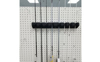 Easy to Install Fishing Rod Display Rack Space Saving Wall Mounted Rod Rack for Garage, Workshop