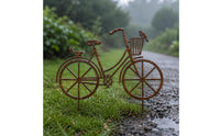 Vintage Pedal Cycle Stake Bird Decorations Bike Garden Stake Metal Construction