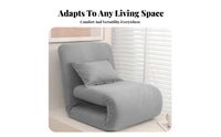 Foldable Design Adjustable spinerest Lounger Multi-Functional Adjustable Floor Lounger Thick padding Sleeper Chair Thickly Padded for Students, Adults, Bedroom, Bay glazed opening, perusing alcove, Living Room