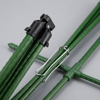 Greenhouse Garden Trellis for Outdoor Plants, Heavy Duty Steel Tube Garden Stakes and Plant Support, Anti-scald Steel Core Tomato Stakes Set