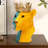 Creature-Head Bust Resin Tabletop Bust Multicolor