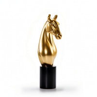 Horse Bust Sculpture Modern Animal Statue Elegant for Bookshelf