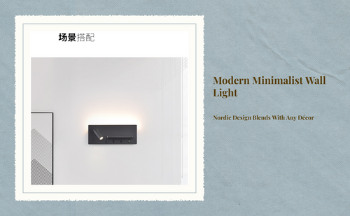 Adjustable Nordic LED wall sconce