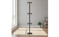 Adjustable Freestanding Bike Rack Indoor Vertical Two-Wheeler Rack Heavy Duty Floor Stand Secure for Children