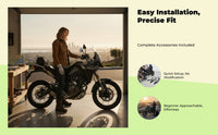 High-strength black engine guard for Model Z motorcycle