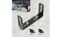 Black CB Radio Mounting Bracket Metal CB Radio Bracket Heavy Duty Steel for Truckers, Drivers, Truck, Dashboard, Center Console