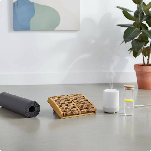 Wooden Foot Roller Plantar Fasciitis Relief Physical Care Portable