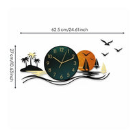 Round Wall Clock Minimalist Design Decorative Wall Clock Battery