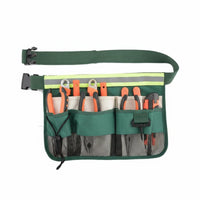 Waist Tool Pouch Hands Tool Pouch with Belt Multiple-Pocket Cleaning Belt with Pockets for Housekeepers, Electricians