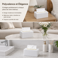 Transparent Acrylic Tissue Box, for Office and Living Room, Modern Minimalist Model 19.5 × 12.5 × 10 cm