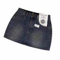 Mini Skirt Denim for Women with High Waisted Flared Fit,Ressed Ladies for Casual Summer Wear, Plus Size UK