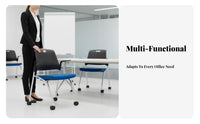 Wheeled Training Chair with Backrest Hook Mobile Away Fromice Furniture Soft