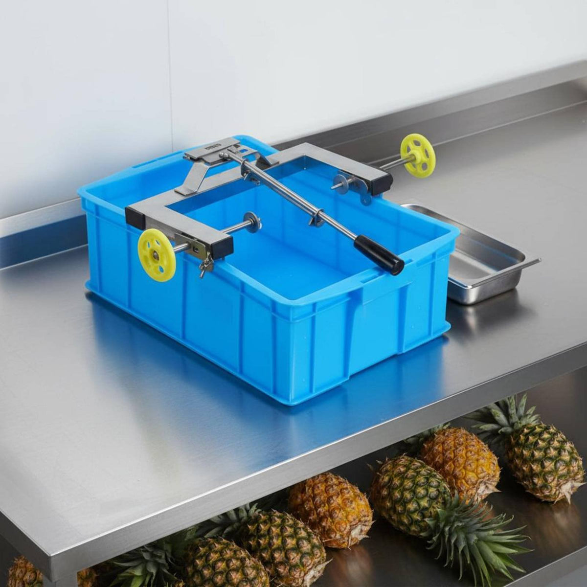 Manual Pineapple Peeling Machine Easy to Clean Manual Pineapple Skin Remover Machine Food Processing Equipment Rust-Resistant