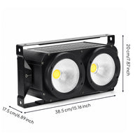 COB Stage Light High Cri Two-headHead Stage Light Lighting Bright Compact for Wedding DJs, Concerts, Clubs