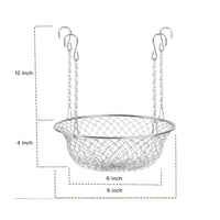 Adjustable Planter Liner Stainless Steel Drainage Basket Hanger Rust Resistant