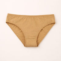 Underwear Women Panties with Breathable Material for All Season Comfort, Ladies Knickers with Mid Rise Waist, Solid Color Gym