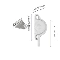 Sliding aperture Lock, Aluminum Alloy Half-Moon Latch, Security Lock for Sliding panels and Doors, Adjustable No-Drill Installation, Household Security