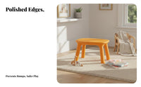 Molded Plastic Play Table and Chairs Rounded Corners for Daycare, Bedroom, Girls