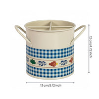 Chopstick Storage Bucket Drainable Divided Utensil Holder Easy to Clean Flatware Ventilated Rack for Kitchen Countertop