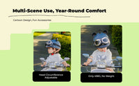Kids adjustable summer helmet