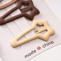 Metal for Women Set of 3, Matte Finish for Fringe and Daily Wear, 5cm Small Styling Accessories