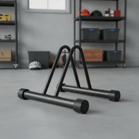 Space-Saving Vertical Two-Wheeler Stand Freestanding Vertical Bike Stand Heavy Duty Stable for Commuters