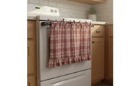 Farmhouse Oven Skirt Handmade Oven Skirt Easy to Install Tie-up Valance for Washroom