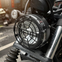 Retro Design Motorcycle Headlight Grille Custom Fit Front Light Cover Easy Install for CL300 Riders