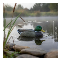 Realistic Duck Decoy Floats on Water Hunting Duck Waterproof Buoyant Mallard Decoy for Hunters