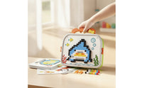Fungus Nail Puzzle Fine Motor Fungus Nail Pegboard Peg Puzzle with Storage Case Portable Button Art Toy with Pattern Cards
