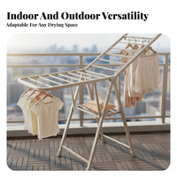 Foldable Extension-Shaped Drying Storage Areasaving Foldable Extension-Shaped Rack Multi-Functional Clothes Airer for Homemakers, Home Residents