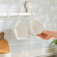 Colander for Kitchen Strainer, White Double-Layer Drainer Basket, Polypropylene Rice Washing Bowl for Fruit & Vegetable Washing, Meal Prep Students