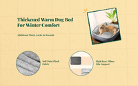 Orthopedic Dog Bed, Washable, Removable Cover, All Seasons