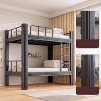 Bunk Bed Frame with Ladder Heavy Duty Metal Bunk Bed Sturdy Furniture for Kids, Students, Bedroom, Dorm Room, Apartment